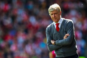 Arsène Wenger in his last away game in charge of Arsenal